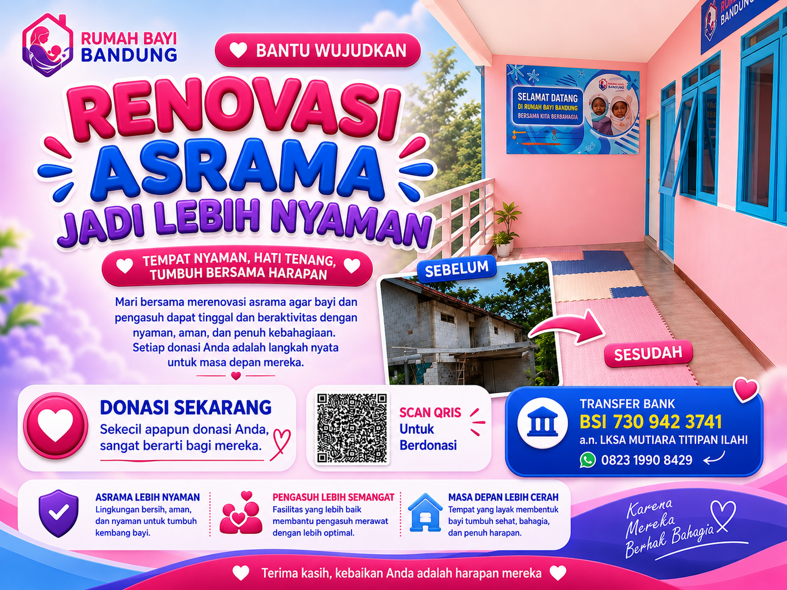 RENOVASI ASRAMA RUMAH BAYI BANDUNG