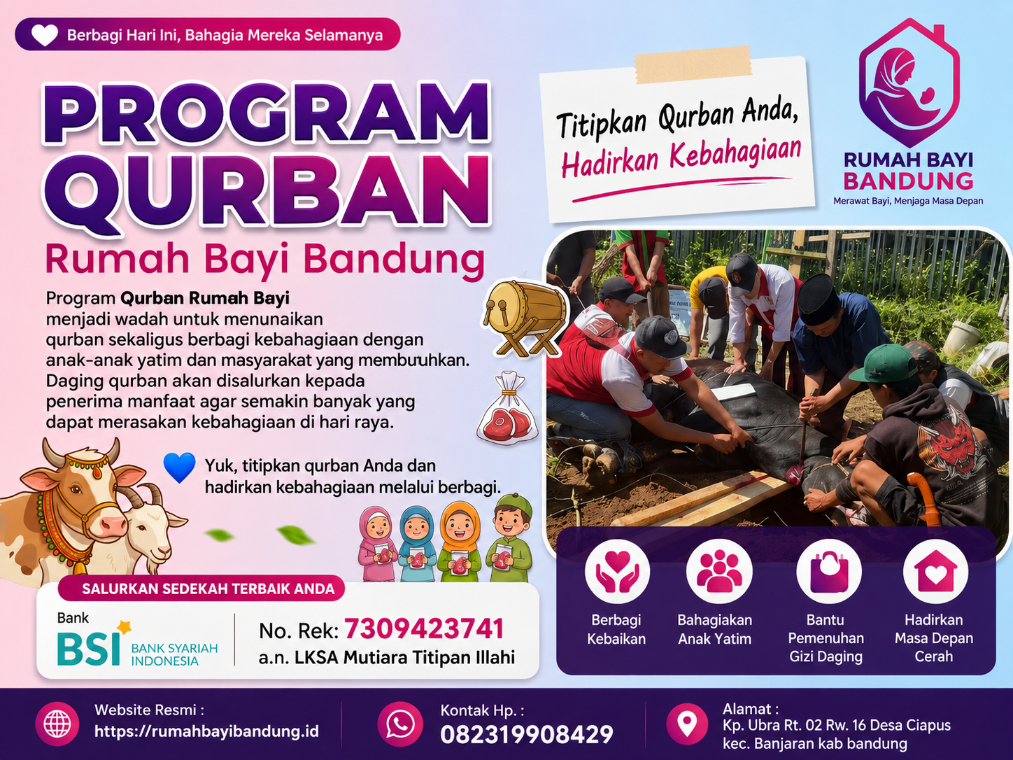 Program Qurban Rumah Bayi Bandung