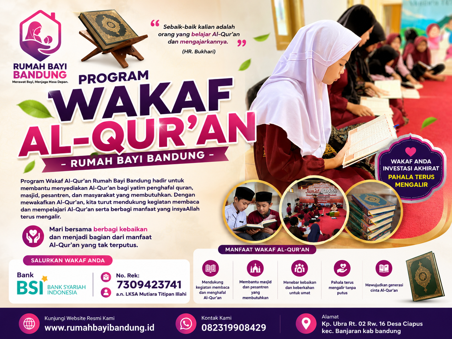 Program Wakaf Al-Qur’an – Rumah Bayi Bandung
