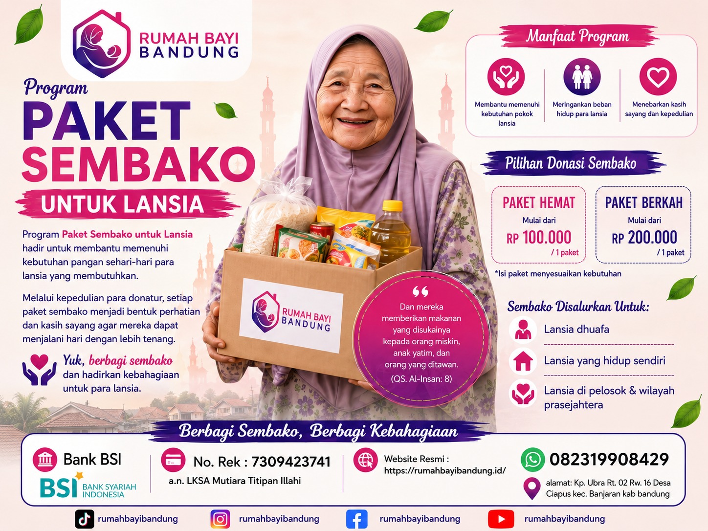 Paket Sembako untuk Lansia