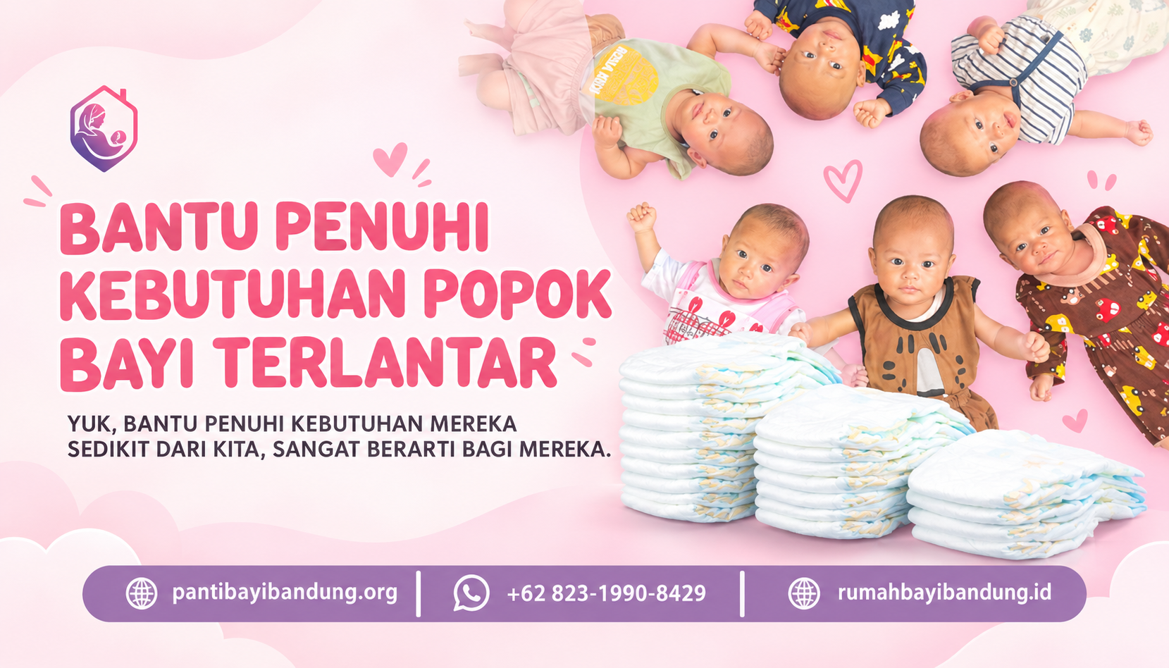 BANTU PENUHI KEBUTUHAN POPOK BAYI TERLANTAR